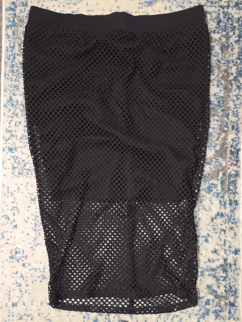 Torrid Black Mesh Pencil Skirt Sz 1